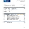 Liberia Global Bank statement Excel and PDF template