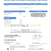 USA California Lincoln Avenue Water Company utility bill template in Word and PDF format