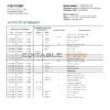 Luxembourg Sogexia Bank statement template in Word and PDF format