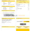 Peru Luz de Sur utility bill template in Word and PDF format, fully editable