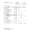 Macedonia Halkbank bank statement Excel and PDF template