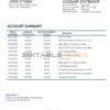 Madagascar Acces Banque bank statement template in Word and PDF format