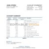 Madagascar Acces Banque statement Excel and PDF template