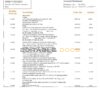 Mali Banque Atlantiaque bank statement template in Word and PDF format, .doc and .pdf format