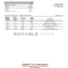 Malta Akbank bank statement template in Word and PDF format