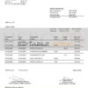 Mauritius HSBC bank statement template in Word and PDF format