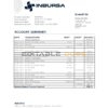 Mexico Inbursa Bank statement easy to fill template in Excel and PDF format