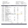 Mongolia Chinggis Khaan bank statement template in Word and PDF format