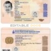 Mongolia ID card template in PSD format, fully editable