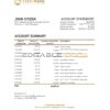 Mongolia Transbank bank statement Excel and PDF template