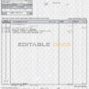 Morocco CIH bank statement Word and PDF template