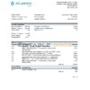 Namibia Atlantico bank statement Excel and PDF template