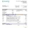 Namibia Atlantico bank statement template in Word and PDF format