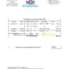 Uzbekistan NeftGaz utility bill template in Word and PDF (.doc and .pdf) format, fully editable