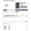United Kingdom London of Borough of Newham council tax bill template in Word and PDF format