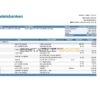 Norway Handelsbank statement Excel and PDF template