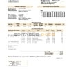 Palestine Electricity Distribution Company Gaza (GEDCO) utility bill template in Word and PDF format