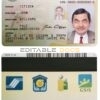 Philippines ID template in PSD format, fully editable