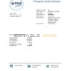 Philippines National Bank (PNB) proof of address bank statement template in Excel and PDF format
