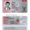 Poland ID template in PSD format, fully editable