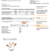 Poland Orange utility bill template in Word and PDF format