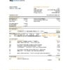 Qatar Doha bank statement, Excel and PDF template