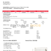 Qatar Power Company electricity utility bill template in Word and PDF format