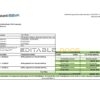Romania Garanti BBVA bank statement, Excel and PDF template