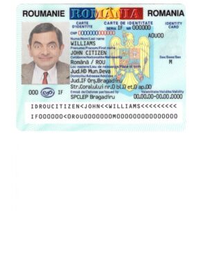 Romania ID template in PSD format, fully editable