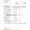 Russia Zenit bank statement, Excel and PDF template