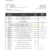 Saint Kitts and Nevis SKNA bank proof of address statement template in Word and PDF format