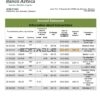 Salvador Banco Azteca bank statement template in Word and PDF format