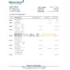Salvador Banco Azul bank statement Excel and PDF template