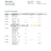 Salvador Banco Azul bank statement template in Word and PDF format