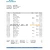 Samoa Bank of Hawaii bank statement, Excel and PDF template