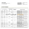 Sao Tome and Principe Banco Central de S.Tome e Principe bank statement template in Word and PDF format