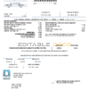 Saudi Arabia AlKawther utility bill, Word and PDF template