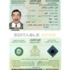 Saudi Arabia ID template in PSD format