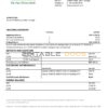 Senegal Ecobank bank statement template in Word and PDF format