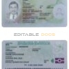 Senegal ID template in PSD format, fully editable