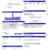 USA City of Sherman utility bill template in Word and PDF format