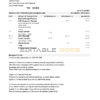 Singapore DBS Bank statement template in Excel and PDF format (2 pages)