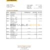 Singapore Maybank bank statement, Excel and PDF template