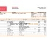 Slovenia Addiko bank statement, Excel and PDF template