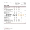 Slovenia Factor Banka bank statement, Excel and PDF template
