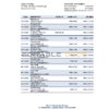 South Korea Woori bank statement, Excel and PDF template