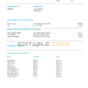 United Kingdom South Staffs Water utility bill template in Word and PDF format, 2 pages