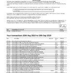 Spain Santander credit card statement template, Word and PDF format (.doc and .pdf), 2 pages