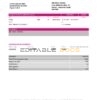 Spain Self Bank proof of address statement template in Excel and PDF format, .xls and .pdf format