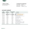 Sudan Agricultural Bank of Sudan bank statement template in Word and PDF format, version 2